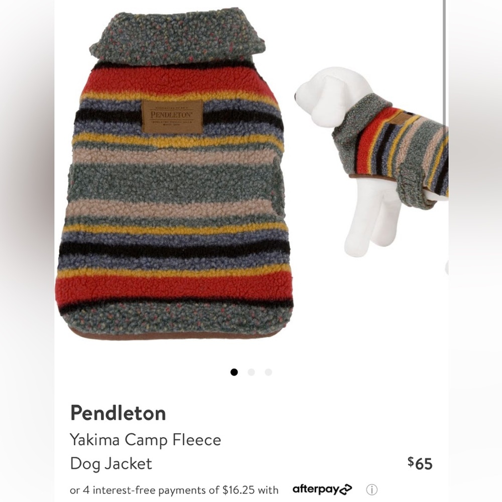 Pendleton Yakima Fleece Dog jacket